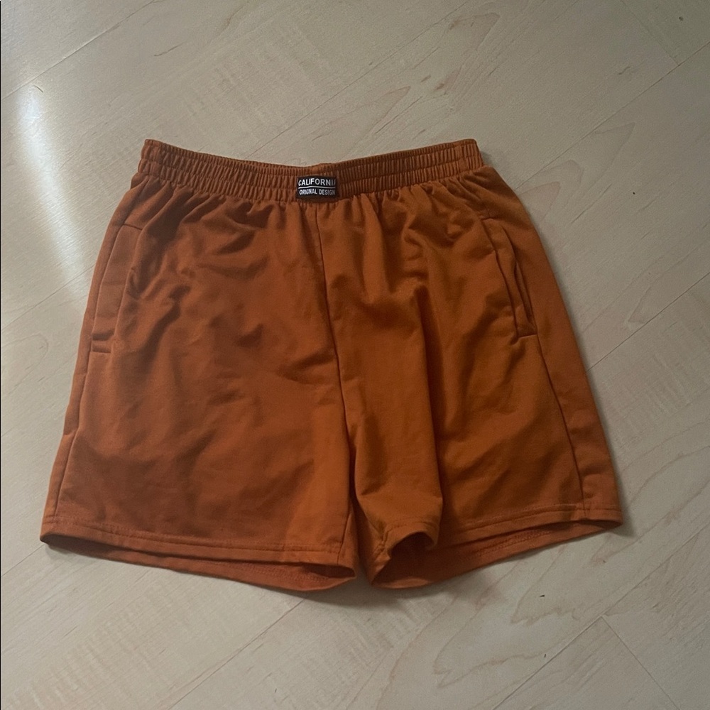 SHEIN Orange Women's Athletic Shorts